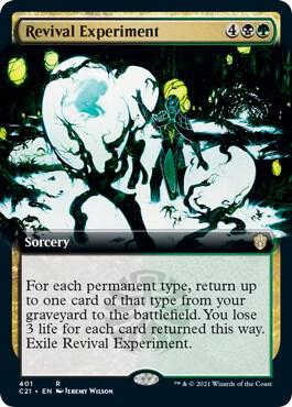 Revival Experiment (Extended Art) 401 card from Commander 2021