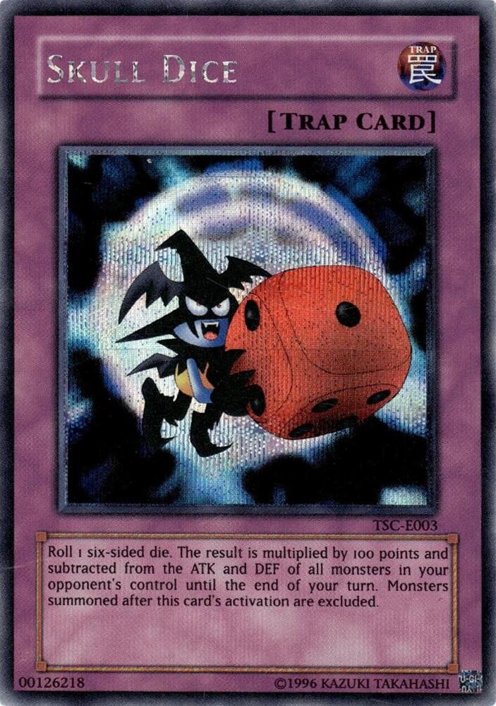 Skull Dice TSC-E003 card from Yu-Gi-Oh! Video Game Promotional Cards