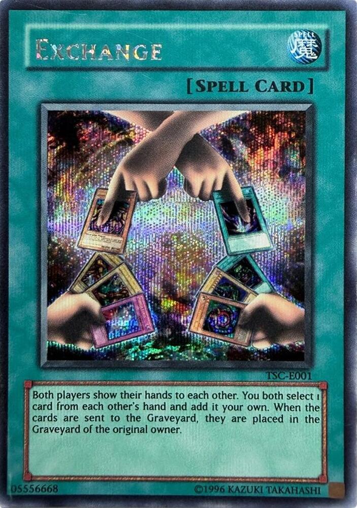 Exchange TSC-E001 card from Yu-Gi-Oh! Video Game Promotional Cards