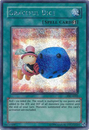 Graceful Dice TSC-E002 card from Yu-Gi-Oh! Video Game Promotional Cards