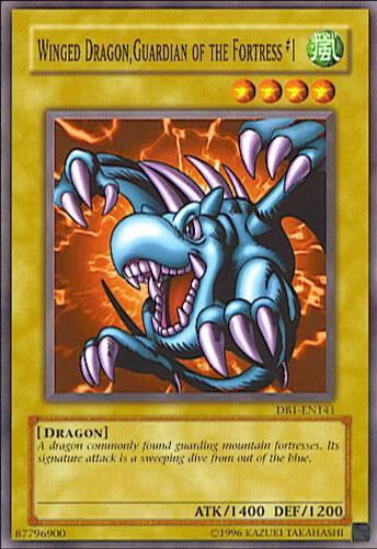 Winged Dragon, Guardian of the Fortress #1 DB1-EN141 card from Dark Beginning 1