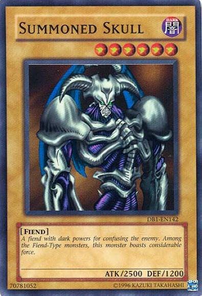 Summoned Skull DB1-EN142 card from Dark Beginning 1