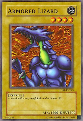 Armored Lizard DB1-EN143 card from Dark Beginning 1