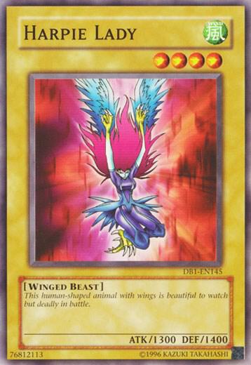 Harpie Lady DB1-EN145 card from Dark Beginning 1
