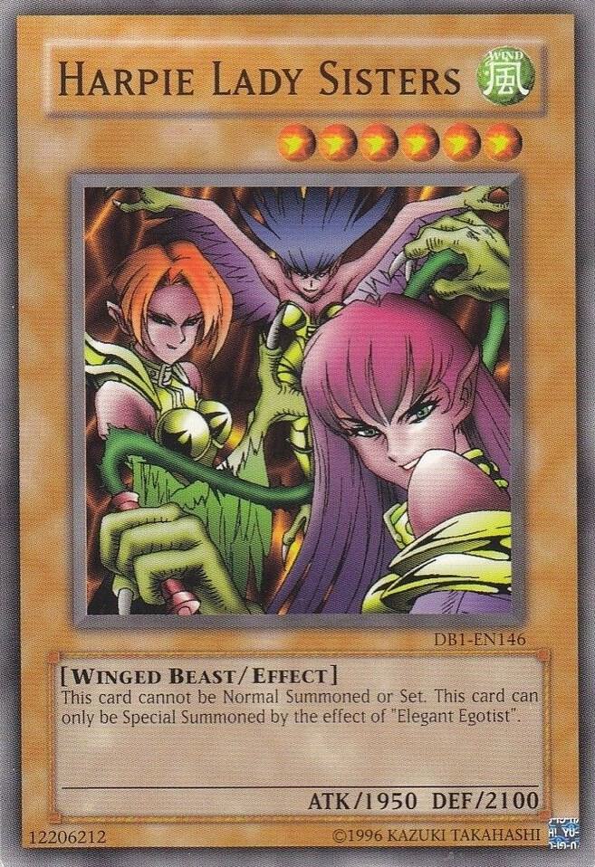 Harpie Lady Sisters DB1-EN146 card from Dark Beginning 1