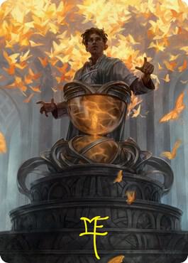 Introduction to Prophecy Art Card (Gold-Stamped Signature) 1 card from Art Series: Strixhaven
