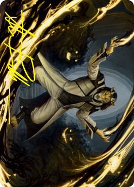 Leonin Lightscribe Art Card (Gold-Stamped Signature) 3 card from Art Series: Strixhaven