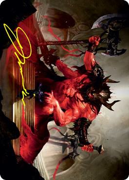 Awaken the Blood Avatar Art Card (Gold-Stamped Signature) 20 card from Art Series: Strixhaven