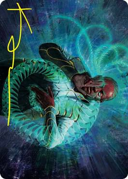 Biomathematician Art Card (Gold-Stamped Signature) 21 card from Art Series: Strixhaven