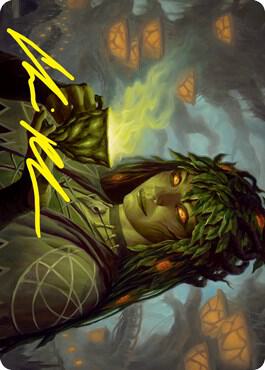 Dina, Soul Steeper Art Card (Gold-Stamped Signature) 23 card from Art Series: Strixhaven