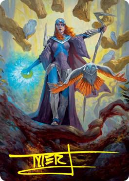 Kasmina, Enigma Sage Art Card (Gold-Stamped Signature) 29 card from Art Series: Strixhaven