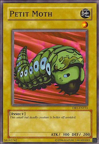 Petit Moth DB1-EN155 card from Dark Beginning 1