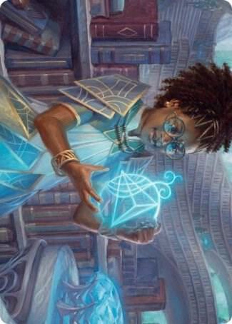 Zimone, Quandrix Prodigy Art Card 46 card from Art Series: Strixhaven