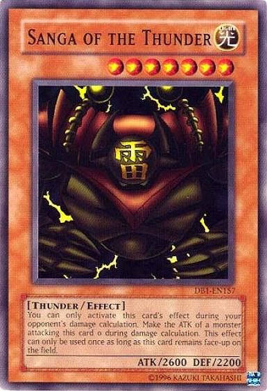 Sanga of the Thunder DB1-EN157 card from Dark Beginning 1