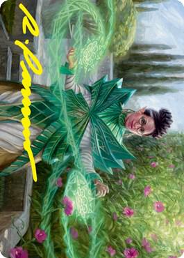 Kianne, Dean of Substance Art Card (Gold-Stamped Signature) 51 card from Art Series: Strixhaven