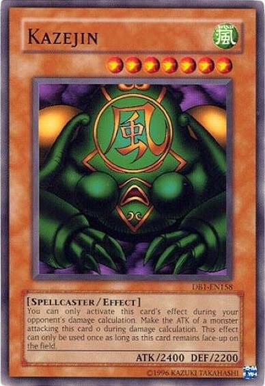 Kazejin DB1-EN158 card from Dark Beginning 1