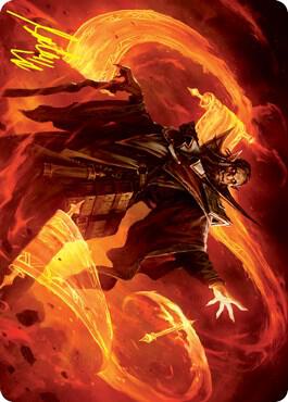 Plargg, Dean of Chaos Art Card (Gold-Stamped Signature) 53 card from Art Series: Strixhaven
