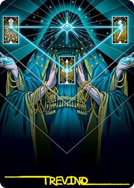 Strategic Planning Art Card (Gold-Stamped Signature) 68 card from Art Series: Strixhaven