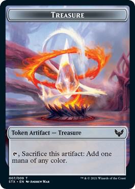 Treasure Token 7 card from Strixhaven: School of Mages