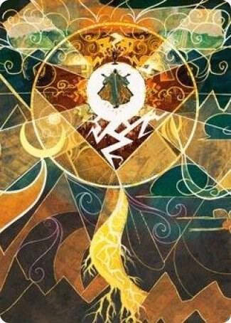 Lightning Bolt Art Card 76 card from Art Series: Strixhaven