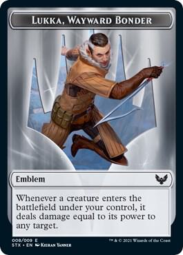 Emblem - Lukka, Wayward Bonder 8 card from Strixhaven: School of Mages