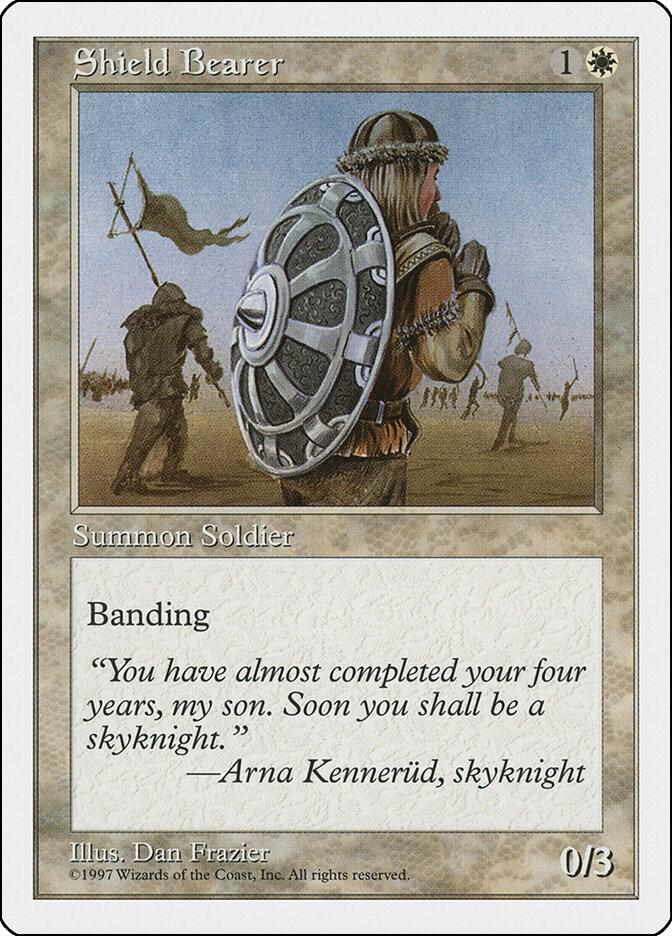 Shield Bearer card from Fifth Edition