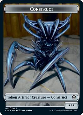 Construct (022) // Treasure Double-Sided Token 22 // 7 card from Commander 2021