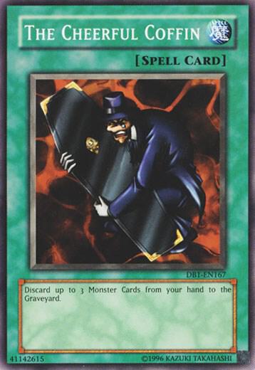 The Cheerful Coffin DB1-EN167 card from Dark Beginning 1