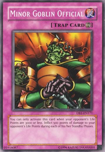Minor Goblin Official DB1-EN171 card from Dark Beginning 1