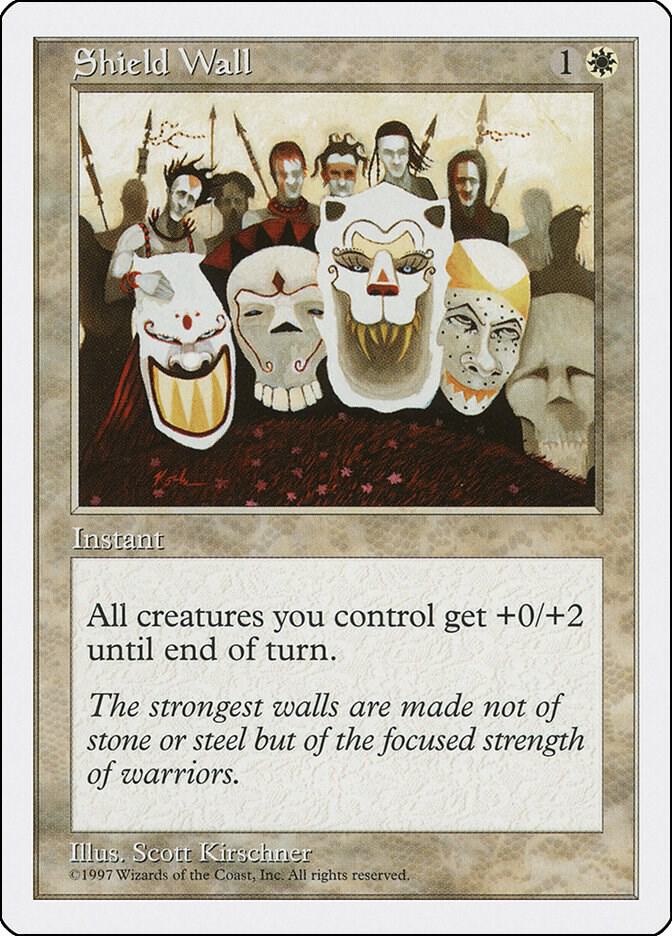 Shield Wall card from Fifth Edition