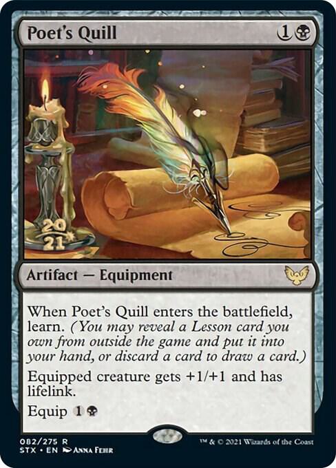 Poet's Quill 82 card from Prerelease Cards