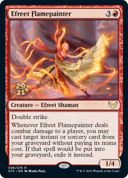 Efreet Flamepainter 98 card from Prerelease Cards