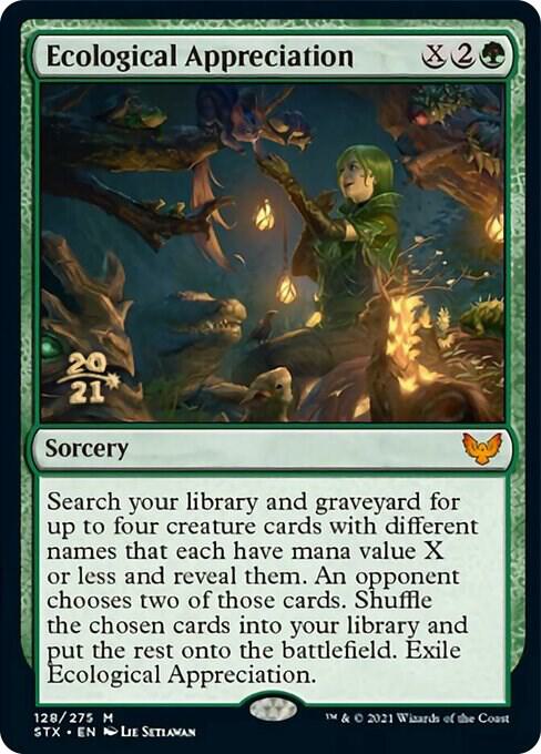 Ecological Appreciation 128 card from Prerelease Cards