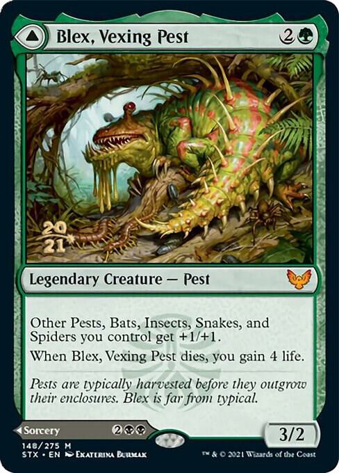 Blex, Vexing Pest 148 card from Prerelease Cards