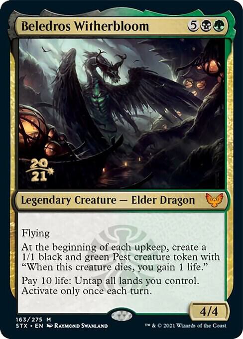Beledros Witherbloom 163 card from Prerelease Cards