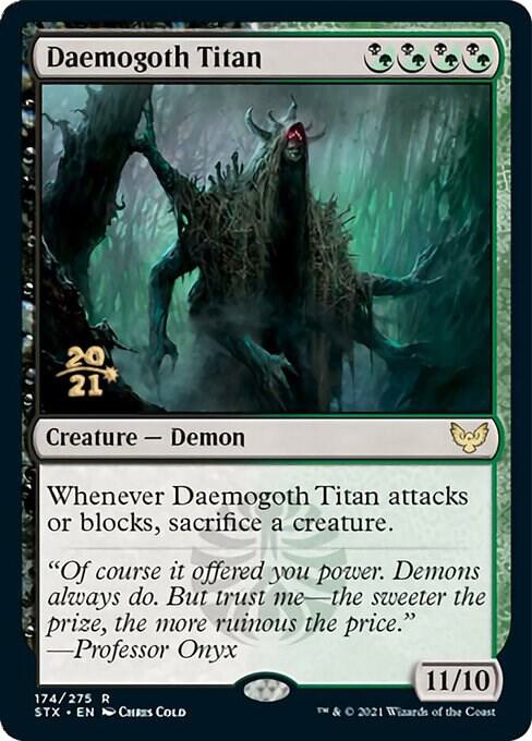 Daemogoth Titan 174 card from Prerelease Cards