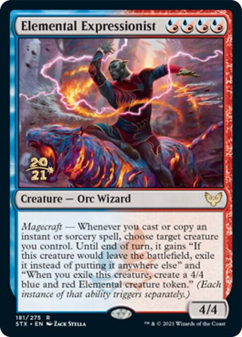 Elemental Expressionist 181 card from Prerelease Cards