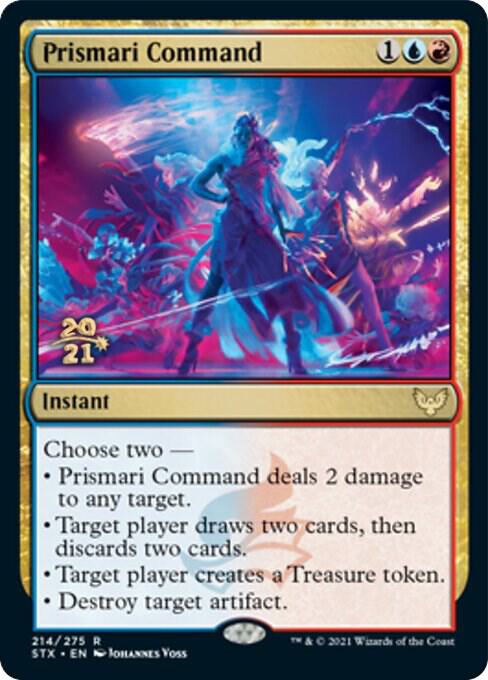 Prismari Command 214 card from Prerelease Cards