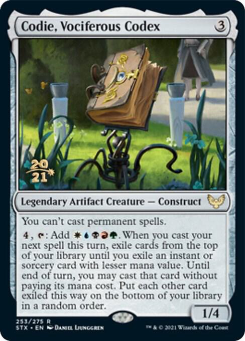 Codie, Vociferous Codex 253 card from Prerelease Cards