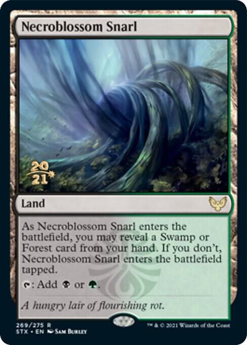 Necroblossom Snarl 269 card from Prerelease Cards