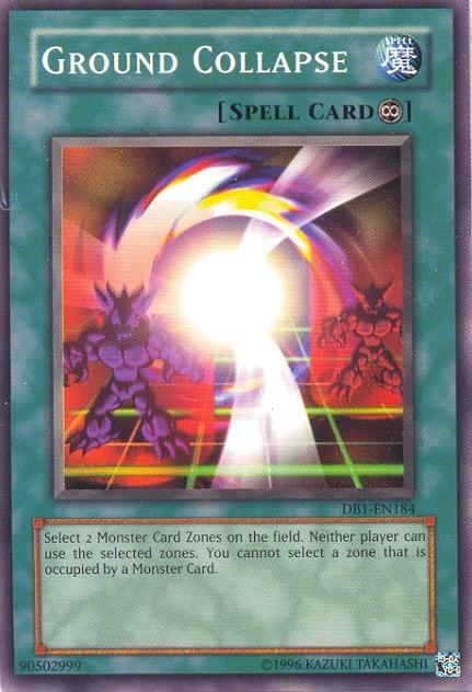 Ground Collapse DB1-EN184 card from Dark Beginning 1