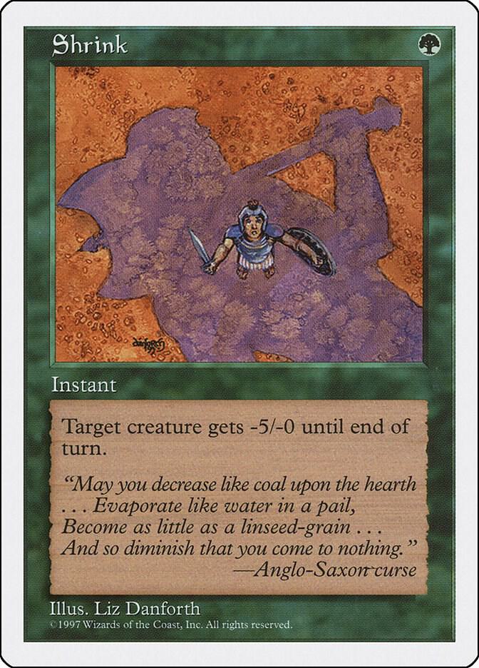 Shrink card from Fifth Edition