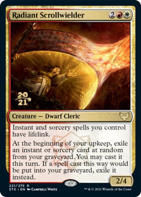 Radiant Scrollwielder 221 card from Prerelease Cards