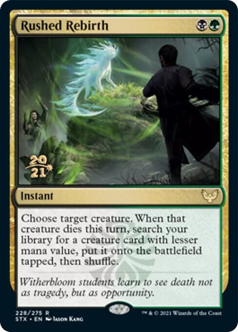 Rushed Rebirth 228 card from Prerelease Cards