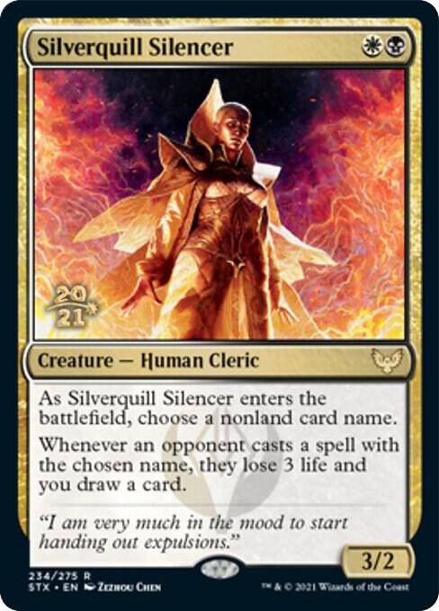 Silverquill Silencer 234 card from Prerelease Cards