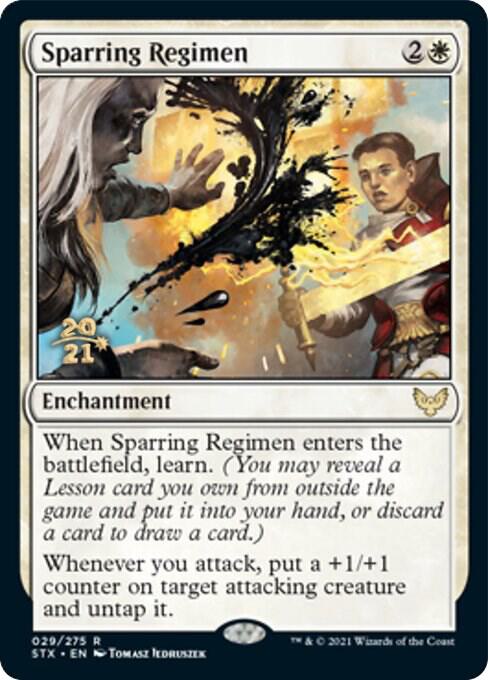 Sparring Regimen 29 card from Prerelease Cards