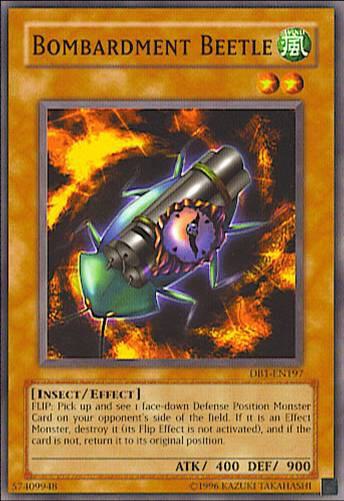 Bombardment Beetle DB1-EN197 card from Dark Beginning 1