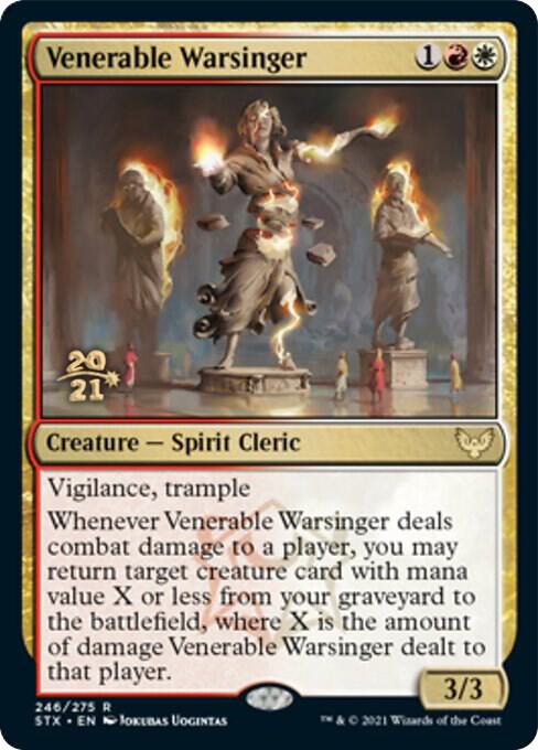 Venerable Warsinger 246 card from Prerelease Cards