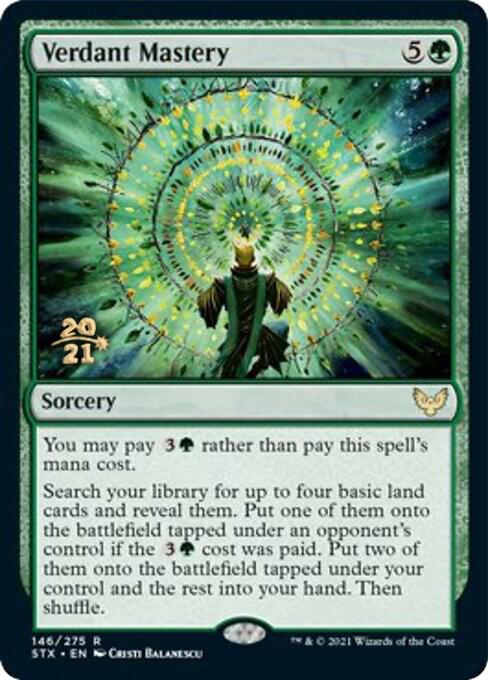 Verdant Mastery 146 card from Prerelease Cards