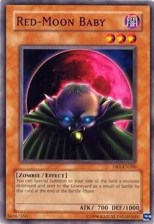 Red-Moon Baby DB1-EN200 card from Dark Beginning 1